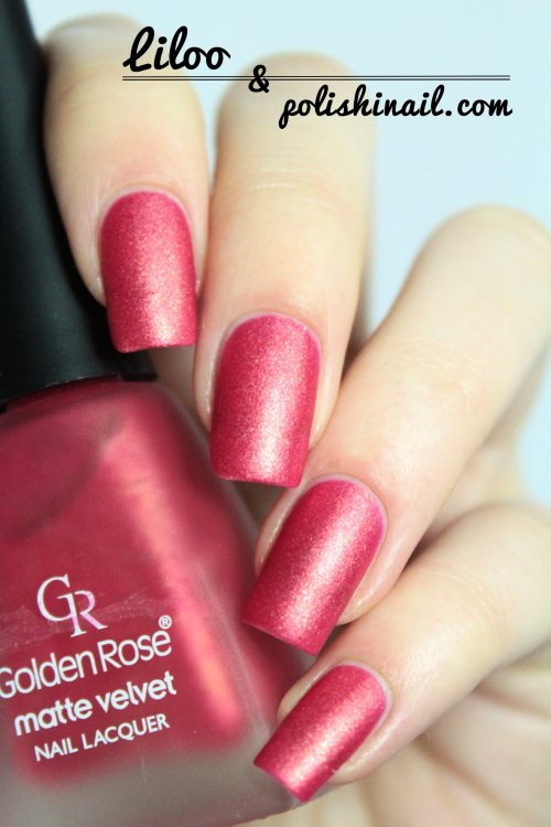 Golden rose matte velvet 114 liloo nail art