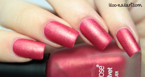 Golden rose matte velvet 114 liloo nail art