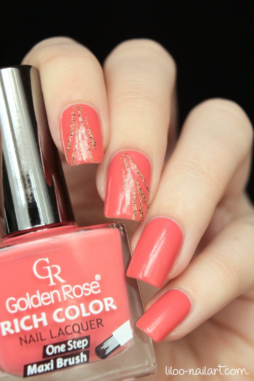 golden rose 50 liloo nail art polishinail