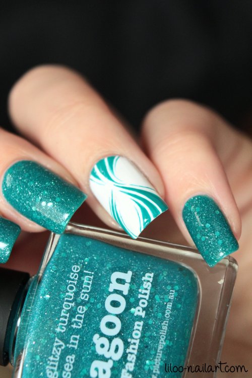 lagoon picture polish liloo nail art