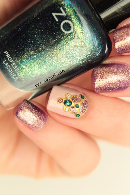 gel foil bijoux liloo nail art